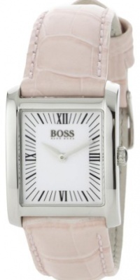 Hugo Boss Women's 1502198 H4012 Silver Dial Pink Leather Strap Watch Hugo Boss Women's 1502198 H4012 Silver Dial Pink Leather Strap Watch