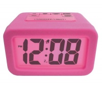 Advance Time Technology Silicone LCD Alarm Clock with Matching Backlight, Pink Advance Time Technology Silicone LCD Alarm Clock with Matching Backlight, Pink