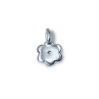 Alex Woo Mini Additions Sterling Silver Flower Charm Alex Woo Mini Additions Sterling Silver Flower Charm