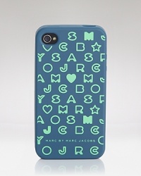 MARC BY MARC JACOBS' logo-dusted iPhone cover is a must for any MARC loving miss. Slip it on to talk pretty. MARC BY MARC JACOBS' logo-dusted iPhone cover is a must for any MARC loving miss. Slip it on to talk pretty.