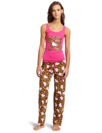 Hello Kitty Juniors Animal Print 3 Piece Pajama Gift Set Hello Kitty Juniors Animal Print 3 Piece Pajama Gift Set