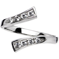 925 Sterling Silver Cubic Zirconia Classic Adjustable Toe Ring 925 Sterling Silver Cubic Zirconia Classic Adjustable Toe Ring