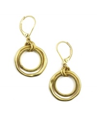 Simple style does the trick. Pair these Jones New York earrings with any look. Features a playful, circular design in gold tone mixed metal. Approximate drop: 1-3/4 inches. Simple style does the trick. Pair these Jones New York earrings with any look. Features a playful, circular design in gold tone mixed metal. Approximate drop: 1-3/4 inches.