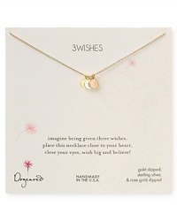 Sweet and oh so symbolic, this delicate 14-karat gold dipped necklace from Dogeared brings a touch of charm to your jewel box. Sweet and oh so symbolic, this delicate 14-karat gold dipped necklace from Dogeared brings a touch of charm to your jewel box.