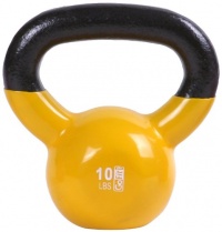 GoFit 10-Pound Yellow Kettlebell with Vinyl Coating, Training DVD and Exercise Booklet GoFit 10-Pound Yellow Kettlebell with Vinyl Coating, Training DVD and Exercise Booklet