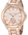 Vince Camuto Women's VC/5048SVRG Round Swarovski Crystal Accented Rosegold-Tone Bracelet Watch