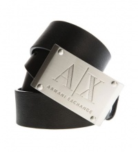 Armani Exchange A|X Logo Plate Belt Armani Exchange A|X Logo Plate Belt