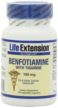 Life Extension Benfotiamine with Thiamine Capsule, 120-Count Life Extension Benfotiamine with Thiamine Capsule, 120-Count