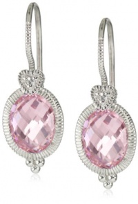 Judith Ripka La Petite Oval Stone Pink Earrings Judith Ripka La Petite Oval Stone Pink Earrings