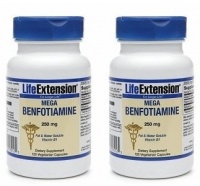 Life Extension Mega Benfotiamine, 250mg, Vegetarian Capsules 120 ct (Quantity of 2) Life Extension Mega Benfotiamine, 250mg, Vegetarian Capsules 120 ct (Quantity of 2)