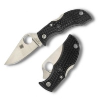 Spyderco Manbug FRN Plain Edge Knife, Black Spyderco Manbug FRN Plain Edge Knife, Black