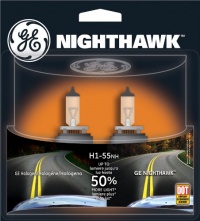 GE H1-55NH/BP2 Nighthawk Automotive Replacement Bulbs - Pack of 2 GE H1-55NH/BP2 Nighthawk Automotive Replacement Bulbs - Pack of 2
