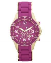 A stunning color combination lends instant style to this Marc by Marc Jacobs watch.