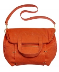Join the cool crowd with this brightly hued, city-chic tote from BCBGeneration that makes a statement. Outfitted in shiny golden hardware and plenty of pockets, this super spacious silhouette is this season's everyday it-accessory. Join the cool crowd with this brightly hued, city-chic tote from BCBGeneration that makes a statement. Outfitted in shiny golden hardware and plenty of pockets, this super spacious silhouette is this season's everyday it-accessory.