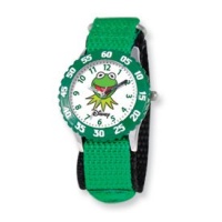 Disney Muppets Kids Kermit Green Velcro Band Time Teacher Watch Disney Muppets Kids Kermit Green Velcro Band Time Teacher Watch