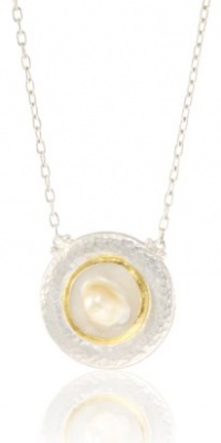 GURHAN Island Silver and Gold Necklace with Mabe Pearl Pendant Necklace GURHAN Island Silver and Gold Necklace with Mabe Pearl Pendant Necklace