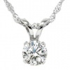 .55CT Solitaire Round Diamond White Gold New Pendant