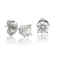 14k White Gold NATURAL Diamond Stud Earrings (HI, I3-I4, 0.60 carat) 14k White Gold NATURAL Diamond Stud Earrings (HI, I3-I4, 0.60 carat)