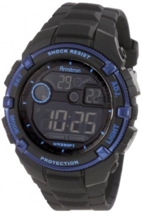 Armitron Men's 40/8240BLU Black Resin Metalic Blue Bezel Chronograph Watch Armitron Men's 40/8240BLU Black Resin Metalic Blue Bezel Chronograph Watch