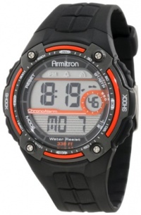 Armitron Men's 40/8189ORG Orange Accented Black Resin Digital Sport Chronograph Watch Armitron Men's 40/8189ORG Orange Accented Black Resin Digital Sport Chronograph Watch