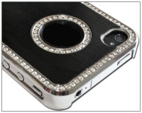 Luxury Unique Best Luxury Bling Czech Rhinestone Case Cover For Apple iPhone 4 4G 4S AT&T and Verizon Silver & Black Luxury Unique Best Luxury Bling Czech Rhinestone Case Cover For Apple iPhone 4 4G 4S AT&T and Verizon Silver & Black
