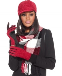 Block party. Stay warm and stylishly on-trend with Charter Club's chic and cozy chenille multi-color block scarf. Block party. Stay warm and stylishly on-trend with Charter Club's chic and cozy chenille multi-color block scarf.