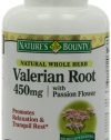 Nature's Bounty Natural Whole Herb Valerian Root, 450mg, 100 Capsules (Pack of 6)