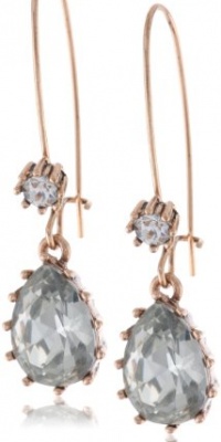 Betsey Johnson Iconic Stone Teardrop Gem Long Drop Earrings Betsey Johnson Iconic Stone Teardrop Gem Long Drop Earrings