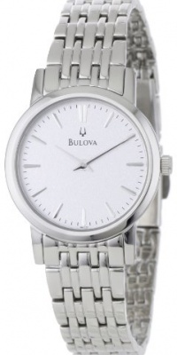 Bulova Women's 96L131 Silver White Dial Bracelet Watch Bulova Women's 96L131 Silver White Dial Bracelet Watch