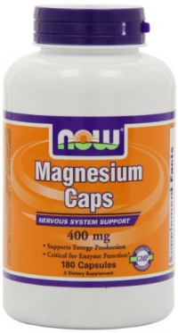 NOW Foods Magnesium Capsules, 180 Capsules / 400mg NOW Foods Magnesium Capsules, 180 Capsules / 400mg