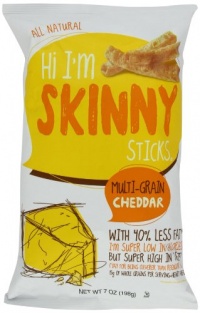 Hi I'm Skinny Sticks, Cheddar Multigrain, 7-Ounce Hi I'm Skinny Sticks, Cheddar Multigrain, 7-Ounce