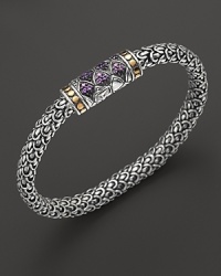 John Hardy Small Sterling Silver Small Chain Bracelet with Amethyst John Hardy Small Sterling Silver Small Chain Bracelet with Amethyst