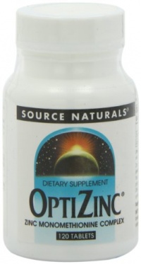 Source Naturals Optizinc Zinc Monomethionine 30mg, 120 Tablets Source Naturals Optizinc Zinc Monomethionine 30mg, 120 Tablets