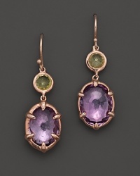 Ippolita Rosé Sugar Kissed 2-Stone Drop Earrings In Orchid Ippolita Rosé Sugar Kissed 2-Stone Drop Earrings In Orchid