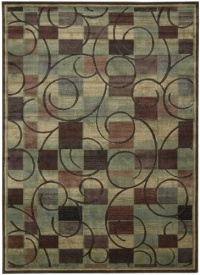 Nourison Interpretations Brown Contemporary Geometric 2-Feet by 5.9-Feet Polyacrylic Runner Rug Nourison Interpretations Brown Contemporary Geometric 2-Feet by 5.9-Feet Polyacrylic Runner Rug