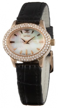 Le Vian Women's ZAG 100 Delano Mini 18K Rose Gold Diamond Watch Le Vian Women's ZAG 100 Delano Mini 18K Rose Gold Diamond Watch