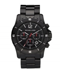 A jet black sport watch to track your every second, by Michael Kors. A jet black sport watch to track your every second, by Michael Kors.