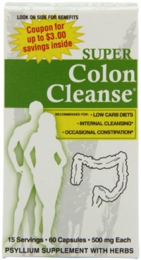 Health Plus Super Colon Cleanse, Capsules with Herbs and Acidops, 60 Count (Pack of 2) Health Plus Super Colon Cleanse, Capsules with Herbs and Acidops, 60 Count (Pack of 2)