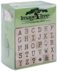 Image Tree Rubber Stamp Set - Typewriter Alphabet Image Tree Rubber Stamp Set - Typewriter Alphabet