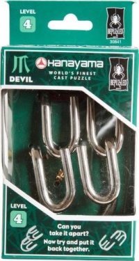 BePuzzled Hanayama Cast Metal Brainteaser Puzzles - Hanayama Devil Puzzle (Level 4) BePuzzled Hanayama Cast Metal Brainteaser Puzzles - Hanayama Devil Puzzle (Level 4)