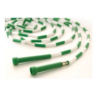 US Games Segmented Skip Rope, 16-Feet, Green/White