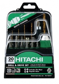 Hitachi 728119 Quick Change 20-Piece Drilling and Driving Set Hitachi 728119 Quick Change 20-Piece Drilling and Driving Set
