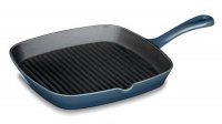 Cuisinart CI30-23CR Chef's Classic Enameled Cast Iron 9-1/4-Inch Square Grill Pan, Provencal Blue Cuisinart CI30-23CR Chef's Classic Enameled Cast Iron 9-1/4-Inch Square Grill Pan, Provencal Blue
