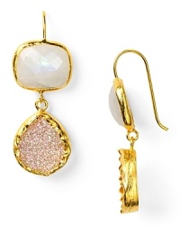 Make every look dazzle with Coralia Leets' double drop earrings. These striking gemstones look effortless paired with slink knits or something cocktail dressier. Make every look dazzle with Coralia Leets' double drop earrings. These striking gemstones look effortless paired with slink knits or something cocktail dressier.