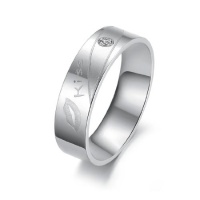MiniBlue Kiss Ring Male Rings Size 7-10 US MiniBlue Kiss Ring Male Rings Size 7-10 US