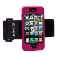 Tuneband for iPhone 4 and iPhone 4S, Grantwood Technology's Armband, Silicone Skin, and Front and Back Screen Protector, Pink Tuneband for iPhone 4 and iPhone 4S, Grantwood Technology's Armband, Silicone Skin, and Front and Back Screen Protector, Pink
