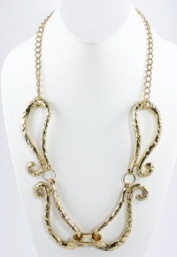 Bar III Necklace, 30 Gold-Tone Metal Scroll Frontal Necklace Bar III Necklace, 30 Gold-Tone Metal Scroll Frontal Necklace