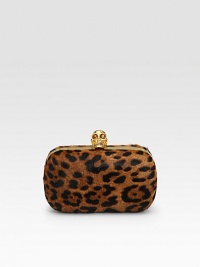 Lush leopard-print haircalf defines this diminutive bag, finished with the iconic skull clasp.Push-lock closure One inside zip pocket Leather lining 6W X 3½H X 2D Dyed haircalf Made in Italy Fur origin: Italy Lush leopard-print haircalf defines this diminutive bag, finished with the iconic skull clasp.Push-lock closure One inside zip pocket Leather lining 6W X 3½H X 2D Dyed haircalf Made in Italy Fur origin: Italy