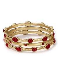 Lauren Ralph Lauren puts a chic spin on this season's global influences with this bangle trio. A contrast of texture and tone, this set perfects a style-setting stack. Lauren Ralph Lauren puts a chic spin on this season's global influences with this bangle trio. A contrast of texture and tone, this set perfects a style-setting stack.