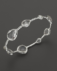 Ippolita Sterling Silver Open Teardrop Clear Quartz Bangle Ippolita Sterling Silver Open Teardrop Clear Quartz Bangle